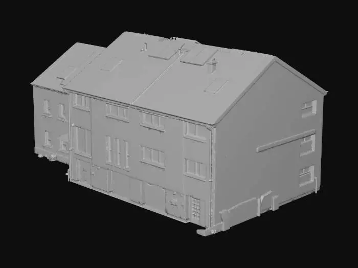 3D model for Modern Townhouse Facade