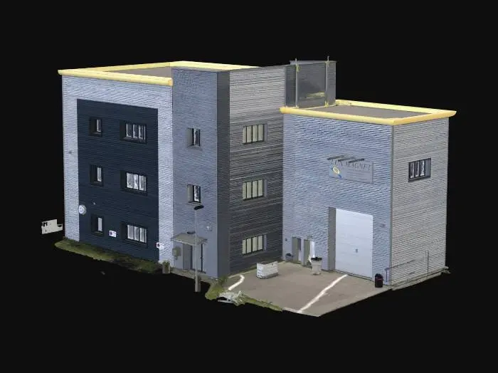 3D model for Lux Magnet Facility Exterior