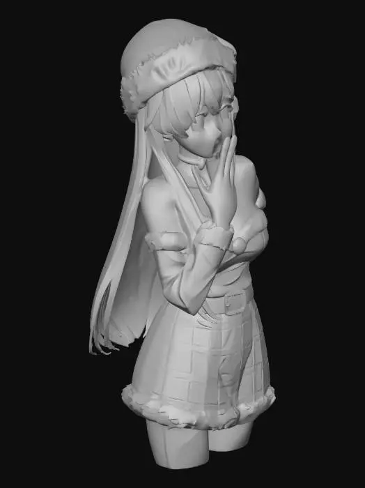 3D model for 圣诞女孩