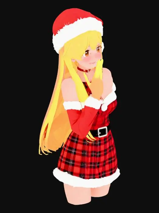 3D model for 圣诞女孩