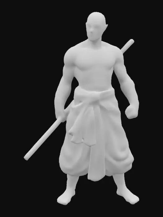 3D model for Warrior Statue