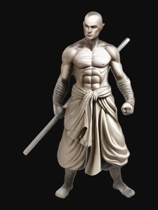 3D model for Warrior Statue