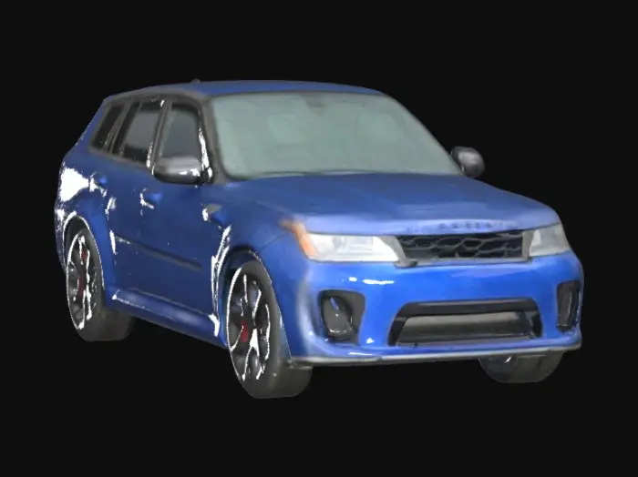 3D model for Range Rover in Blue
