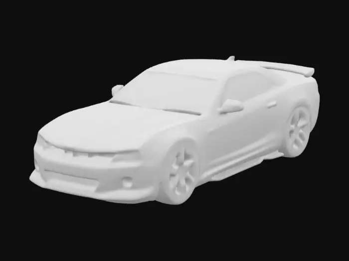 3D model for Yellow Camaro