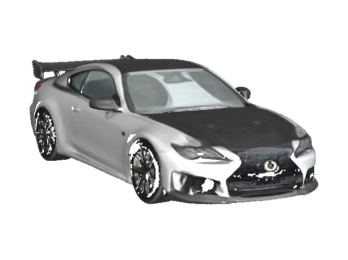 Car Over Water - Track 3D model, vytvořený pomocí AI