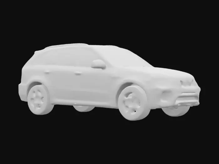 3D model for Blue SUV Elegance