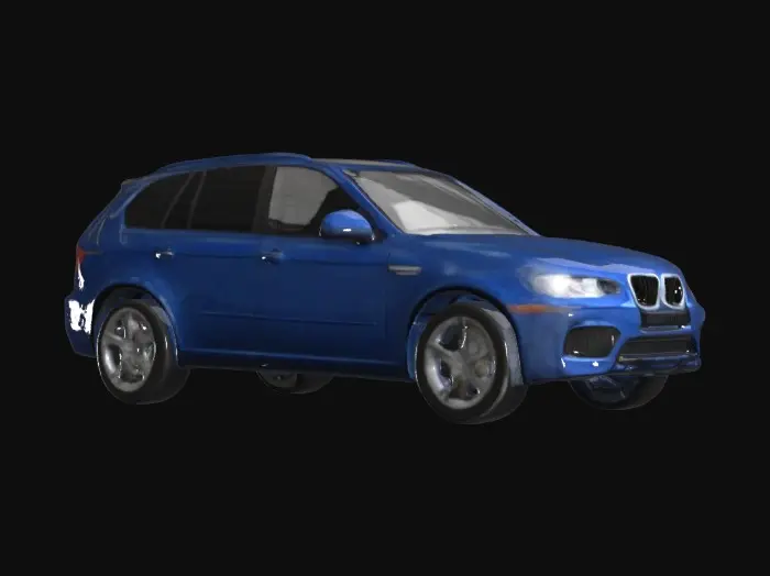3D model for Blue SUV Elegance