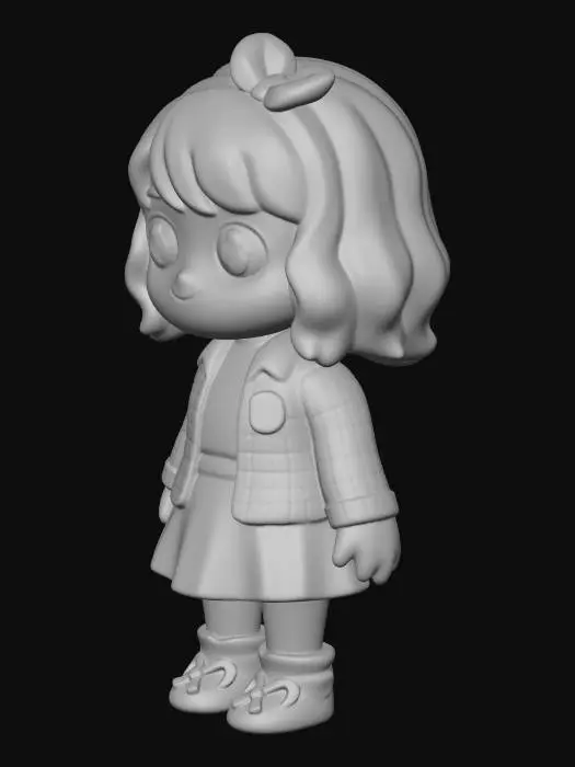 3D model for Panda Slipper Girl