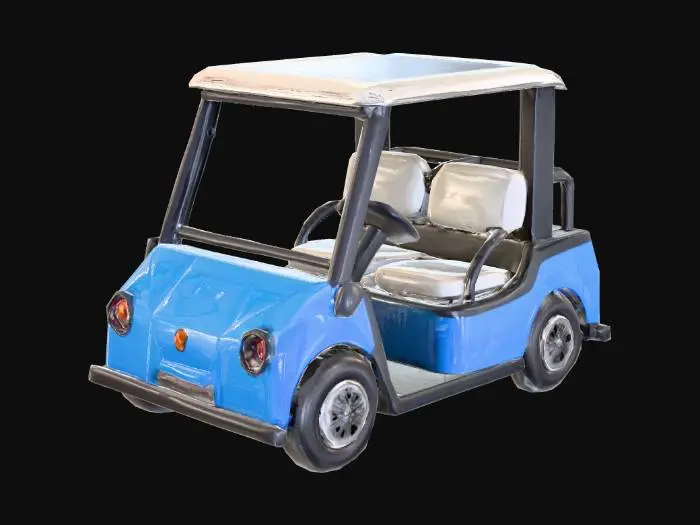 3D model for Low-Poly Golf Car