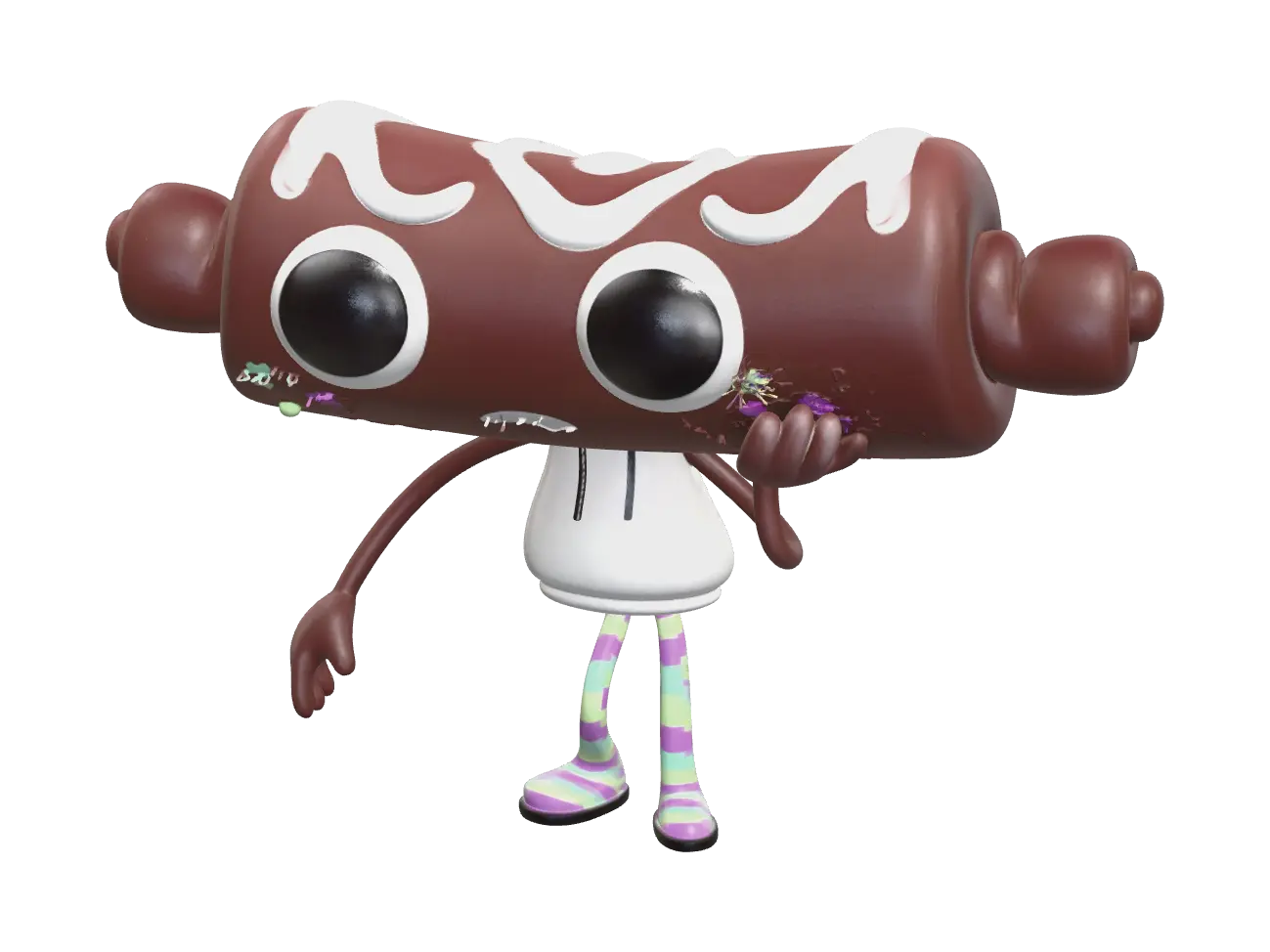 Cosmo Dandys World 3D model, vytvořený pomocí AI