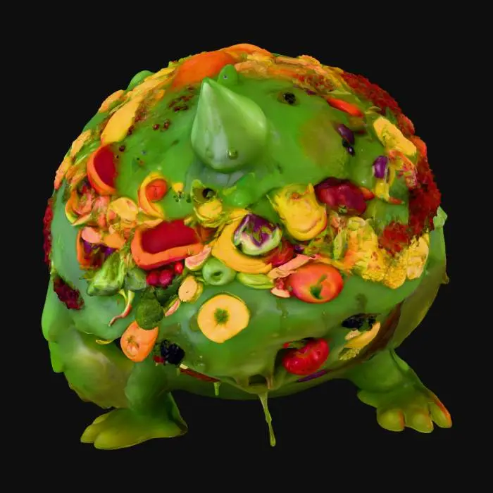 3D model for Fruit Goo Monster