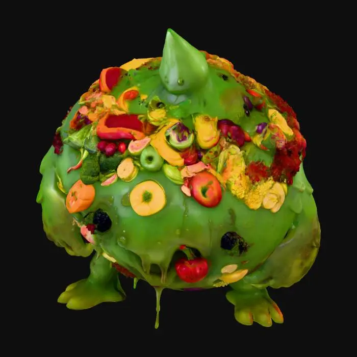 3D model for Fruit Goo Monster