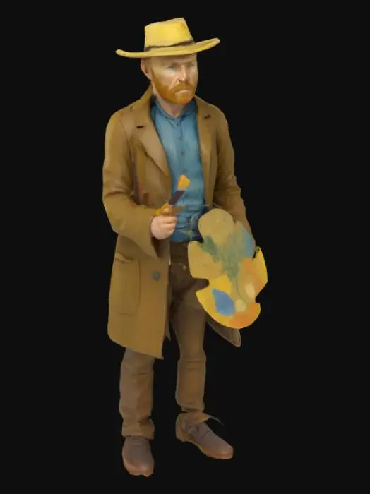 3D model for 3D full-body model of the artist Vincent van Gogh