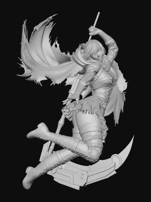 3D model for Crimson Moon Warrior