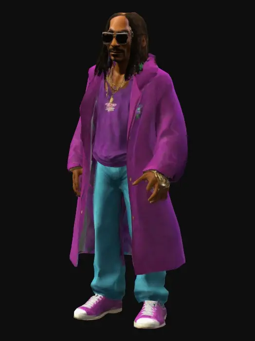 3D model for Snoop dogg in the gta vice city