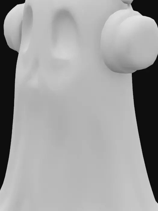 3D model for Ghost face headphone stand without headpjone