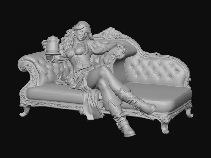 3D model for Tavern Maiden Relaxation