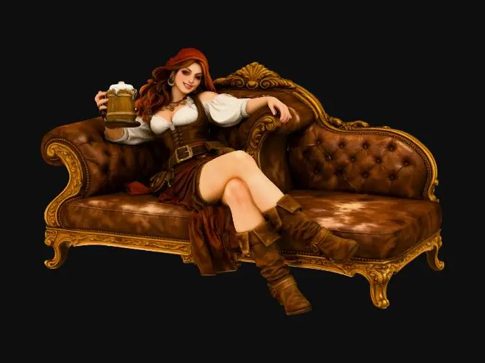 3D model for Tavern Maiden Relaxation