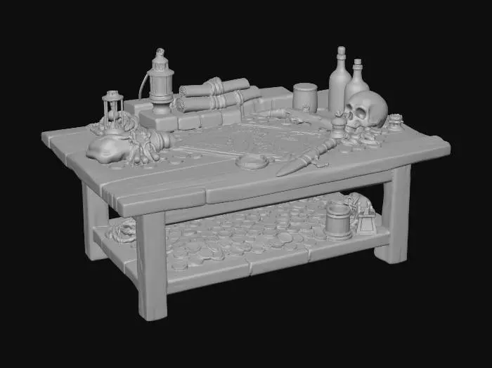 3D model for Pirate's Treasure Desk