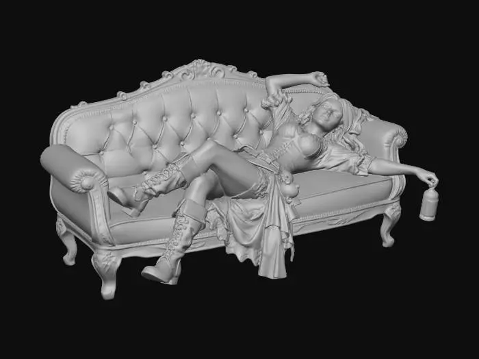 3D model for Relaxed Pirate Elegance