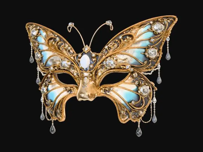 3D model for Gilded Butterfly Masquerade Mask