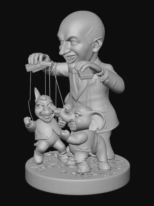 3D model for Political Puppeteer