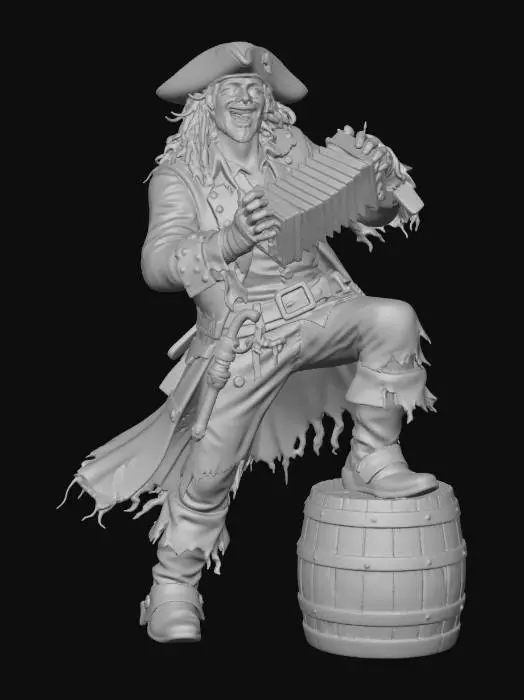 3D model for Accordion Pirate