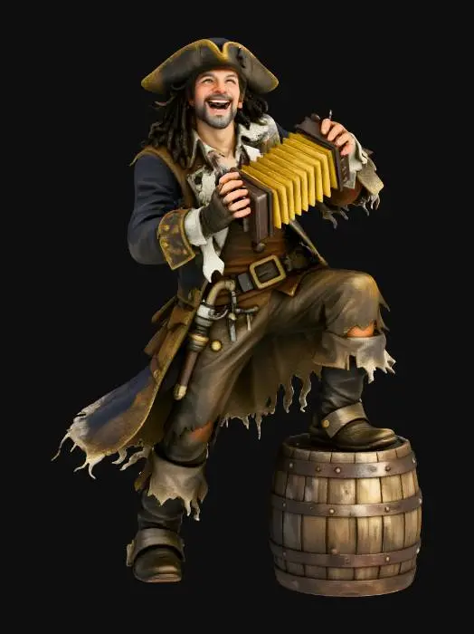 3D model for Accordion Pirate