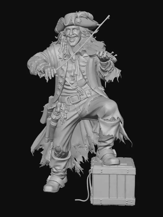 3D model for Pirate Fiddler