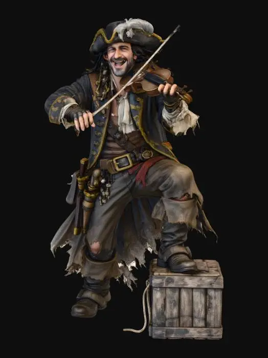 3D model for Pirate Fiddler