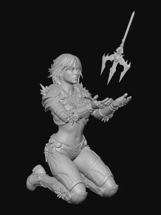 3D model for Aqua Warrior Awakening