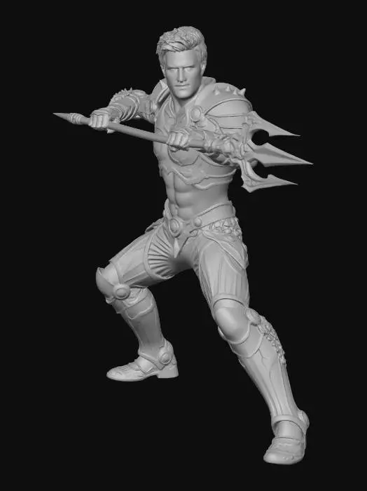 3D model for Atlantean Warrior of the Forgotten Temple