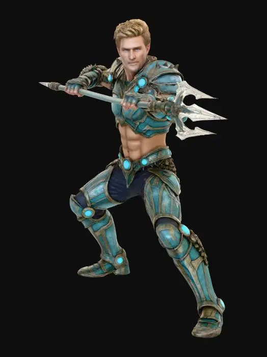 3D model for Atlantean Warrior of the Forgotten Temple
