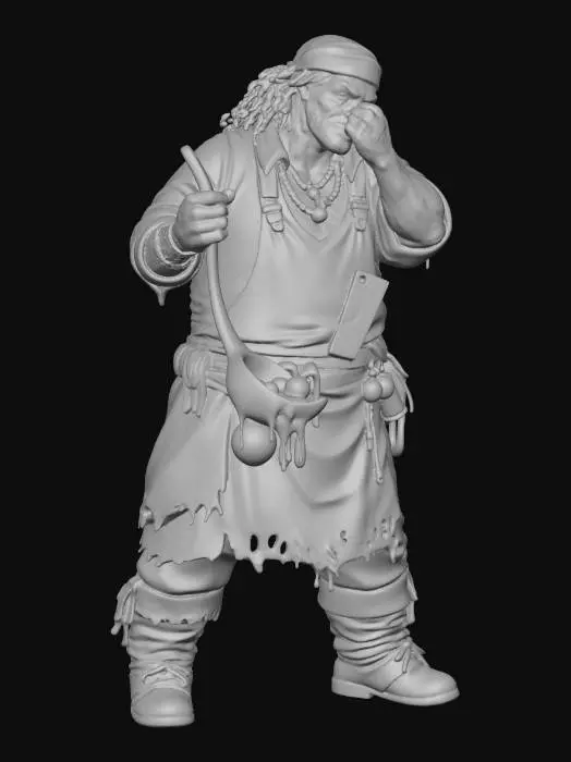 3D model for The Weary Cook