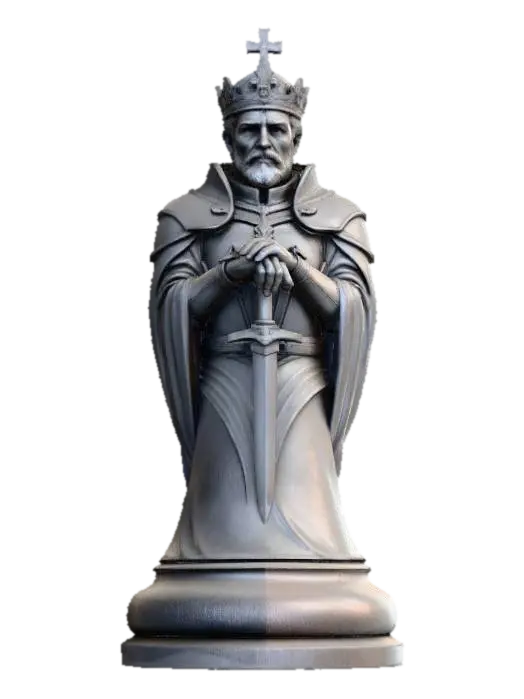 Monarch's Vigilance 3D model, vytvořený pomocí AI