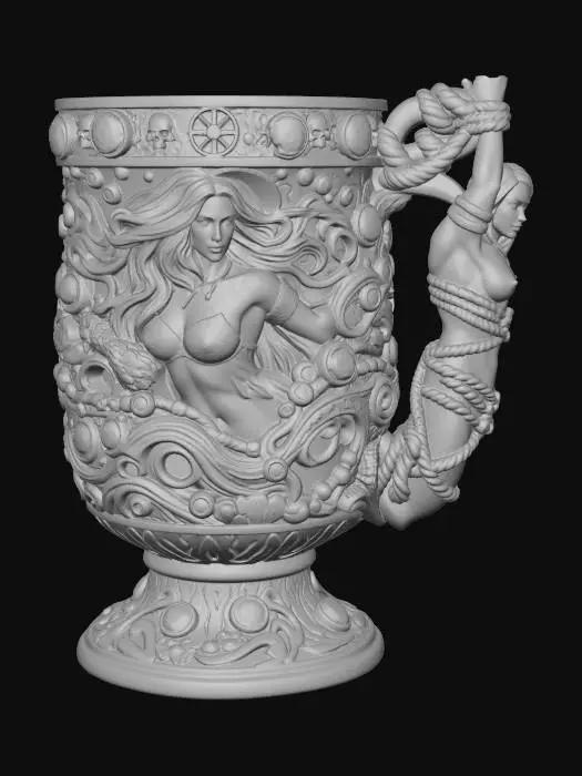 3D model for Gilded Siren Goblet