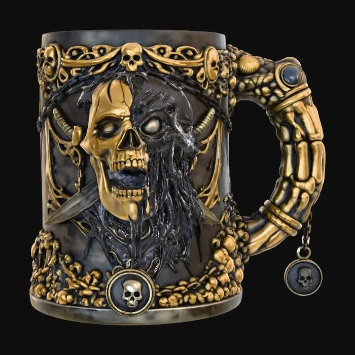 3D model for Skull Chalice of the black spot