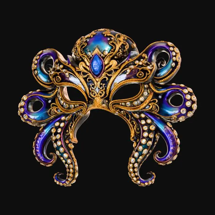 3D model for Gilded Kraken Masquerade Mask