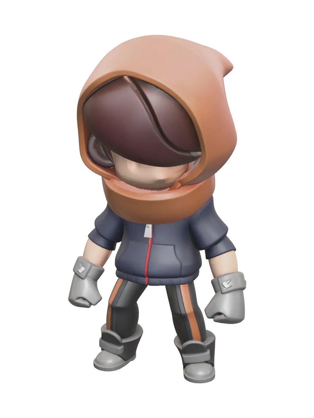 Brawl Stars - Brawler 3D model, vytvořený pomocí AI