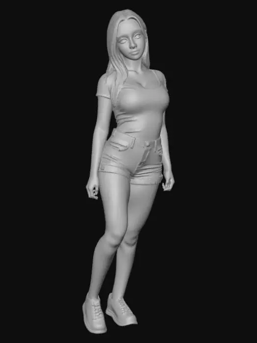 3D model for Blue-Eyed Elegance