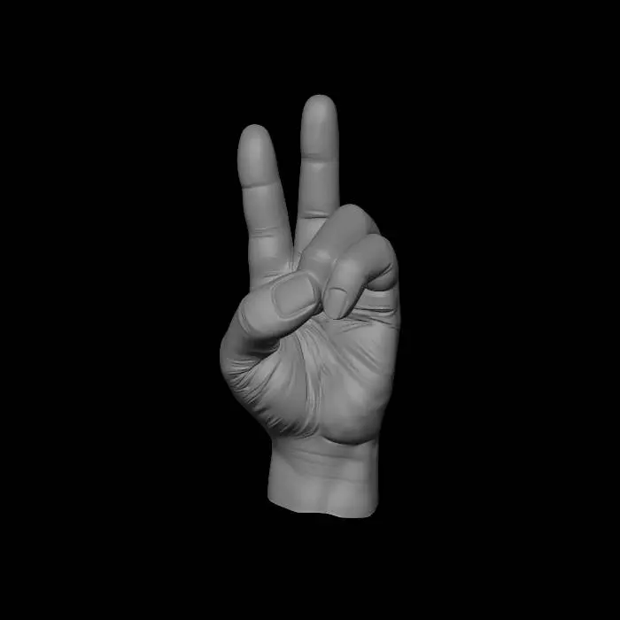 3D model for Peace Sign