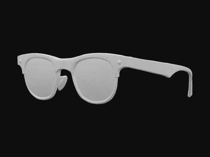 3D model for Rayban Wayfarer sunglasses 3d detail model