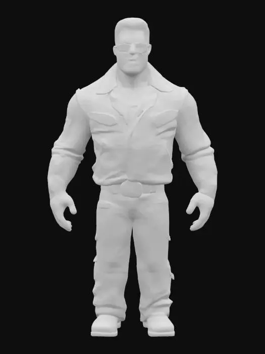 3D model for Arnold Schwarzenegger terminator charcter ultra realistic