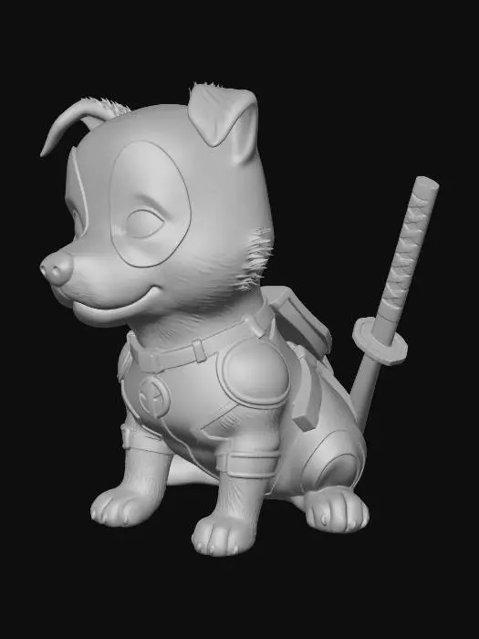 3D model for Crimson Guardian Pup