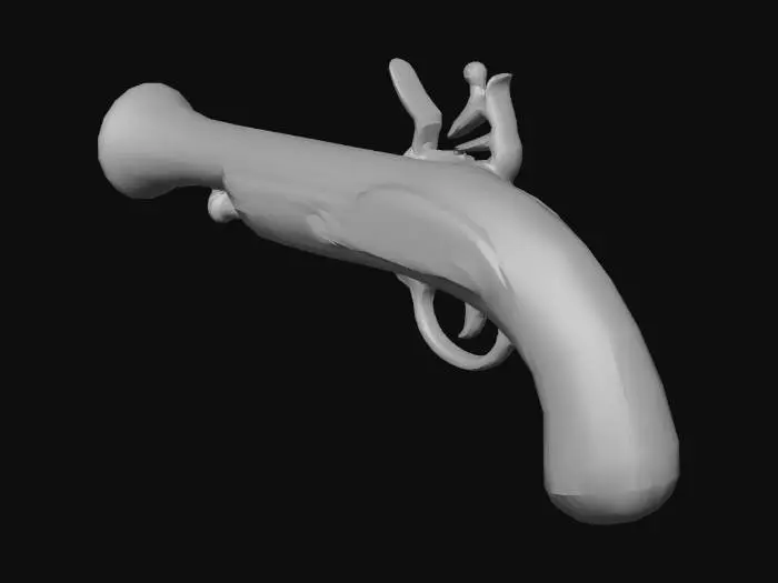 3D model for pistol