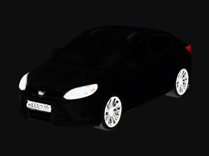 3D model for White Sedan Elegance
