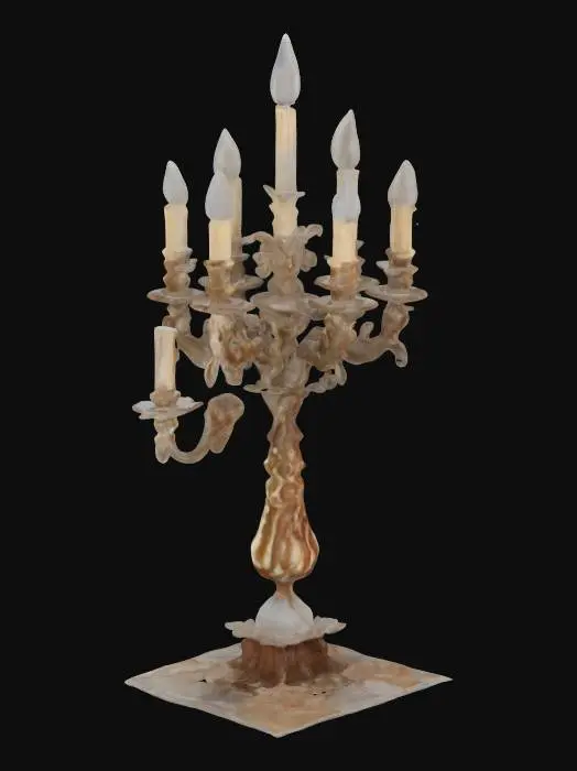 3D model for Antique Candelabra Luminaire