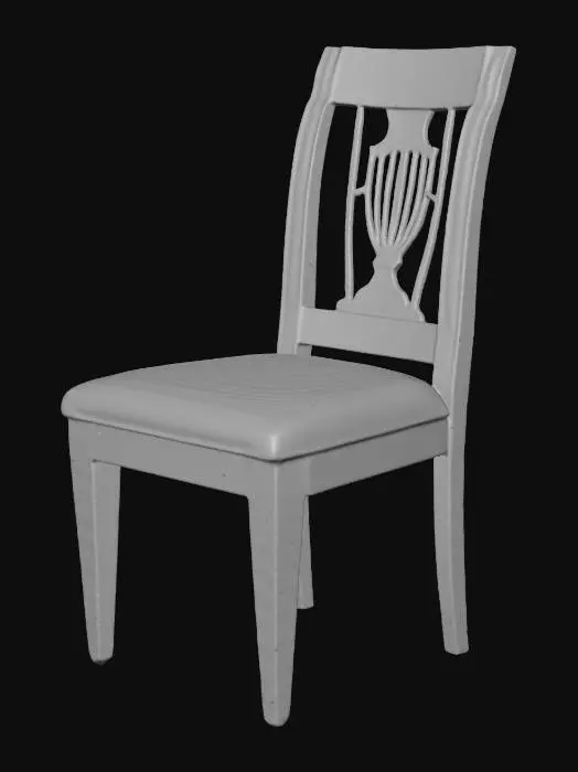 3D model for Urn-back wooden chair