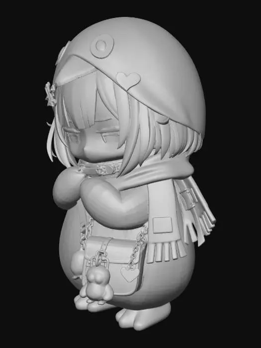 3D model for Penguin Hoodie Daydream