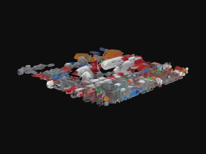 3D model for Spacecraft Assembly Components